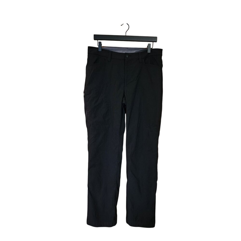 Eddie Bauer Tech waterproof Fleece Lined Pants side zip pocket Mens size 34 x 32